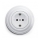 Reblig - Retro domestic SCHUKO socket with frame 230V/16A, snow white