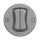 Reblig - Retro Double-Gang Staircase Switch, Frameless, No. 6+6, Grey