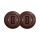 Reblig - Retro Double Single-Pole Switch with Frame No. 1, Brown