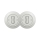 Reblig - Retro Double Single-Pole Switch with Frame No. 1, Ceramic White