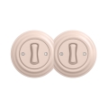 Reblig - Retro double single-pole switch with frame No. 1, dusty pink