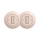 Reblig - Retro double single-pole switch with frame No. 1, dusty pink