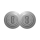 Reblig - Retro Double Single-Pole Switch with Frame No. 1, Gray