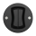 Reblig - Retro Double Staircase Switch, Frameless, No. 6+6, Black