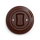 Reblig - Retro double staircase switch with 6+6 frame, brown
