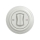 Reblig - Retro double stairway (two-way) switch with frame No. 6+6, ceramic white