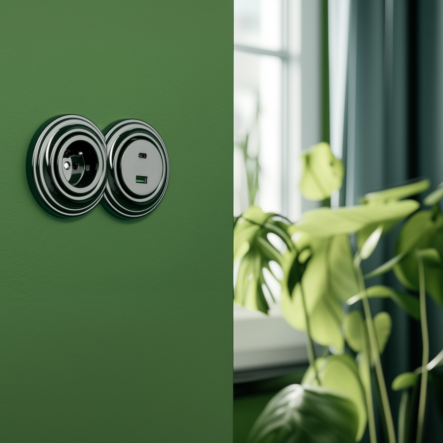 Reblig - Retro Edge Frame, Green