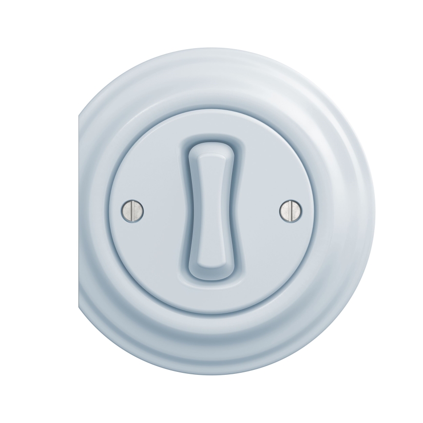 Reblig - Retro Four-Way Switch, Frameless, No. 7 Blue