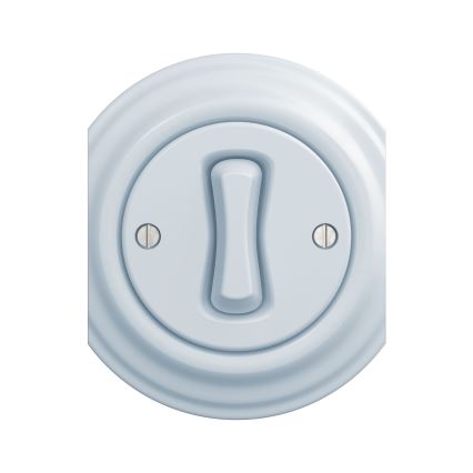 Reblig - Retro Four-Way Switch, Frameless, No. 7 Blue