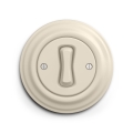 Reblig - Retro Framed Button, Beige
