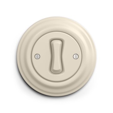 Reblig - Retro Framed Button, Beige