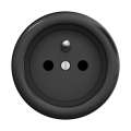 Reblig - Retro Frameless 230V Wall Socket, Black