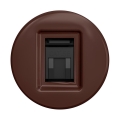 Reblig - Retro frameless data outlet, brown