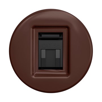 Reblig - Retro frameless data outlet, brown