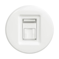 Reblig - Retro frameless data outlet, snow white