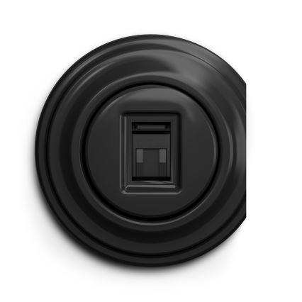 Reblig - Retro Frameless Data Socket, Black