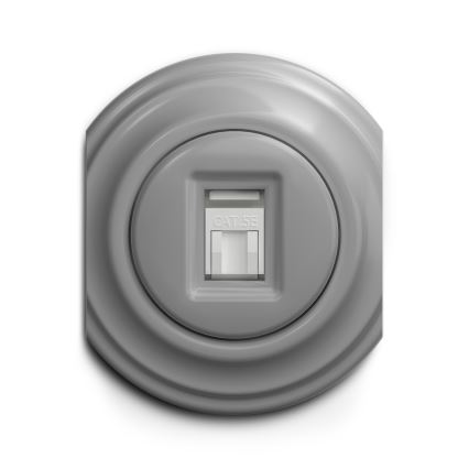 Reblig - Retro Frameless Data Socket, Grey