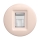 Reblig - Retro frameless data socket in dusty rose