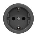Reblig - Retro frameless domestic SCHUKO socket 230V/16A anthracite