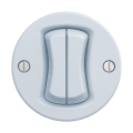 Reblig - Retro Frameless Double Button, Blue