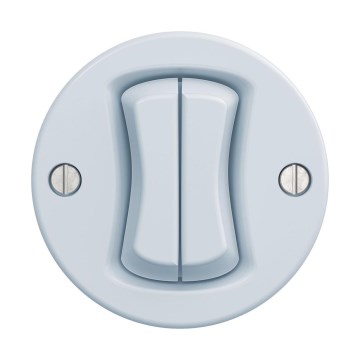 Reblig - Retro Frameless Double Button, Blue