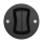 Reblig - Retro Frameless Double Rocker Switch, Black