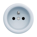 Reblig - Retro Frameless Home Wall Socket 230V Blue