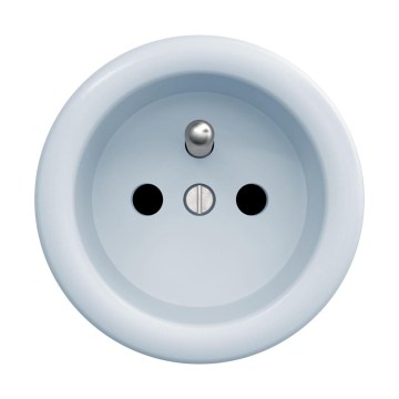 Reblig - Retro Frameless Home Wall Socket 230V Blue