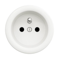 Reblig - Retro frameless household power outlet 230 V, snow white