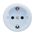Reblig - Retro frameless household SCHUKO wall socket 230V/16A, blue