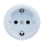 Reblig - Retro frameless household SCHUKO wall socket 230V/16A, blue