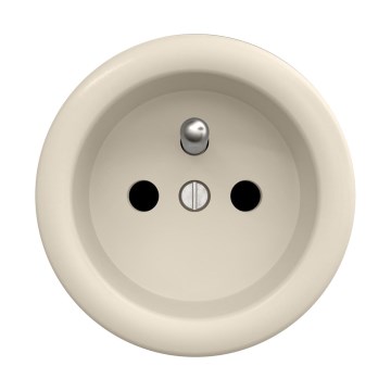 Reblig - Retro Frameless Household Socket 230V Beige