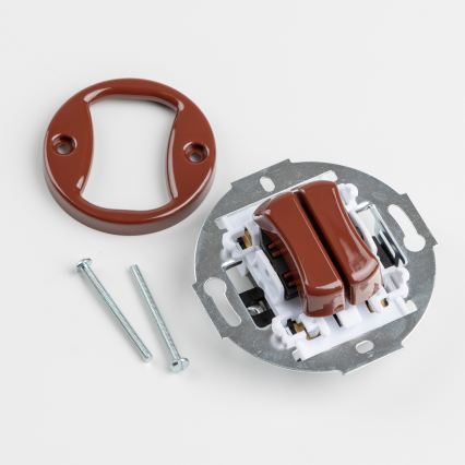 Reblig - Retro frameless multi-gang switch No. 5 Brown