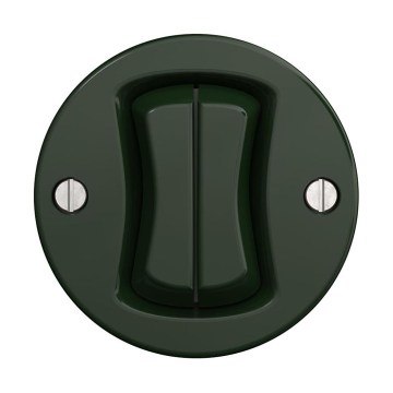 Reblig - Retro frameless multi-gang switch No. 5, Green