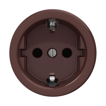 Reblig - Retro frameless SCHUKO household socket 230V/16A, brown