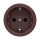 Reblig - Retro frameless SCHUKO household socket 230V/16A, brown