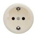 Reblig - Retro Frameless SCHUKO Wall Socket 230V/16A Beige