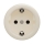 Reblig - Retro Frameless SCHUKO Wall Socket 230V/16A Beige