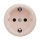 Reblig - Retro frameless SCHUKO wall socket 230V/16A, dusty rose