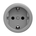 Reblig - Retro Frameless SCHUKO Wall Socket 230V/16A, Grey