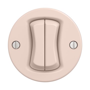 Reblig - Retro frameless series switch No. 5, dusty rose
