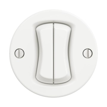 Reblig - Retro frameless series switch No. 5 snow white