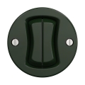 Reblig - Retro Frameless Two-Gang Staircase Switch No. 6+6, Green