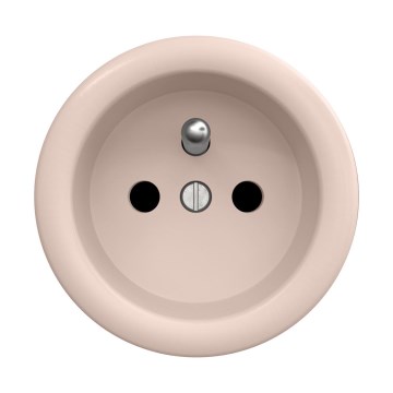 Reblig - Retro Frameless Wall Socket 230V, Antique Pink