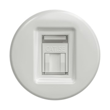 Reblig - Retro Frameless White Ceramic Data Outlet