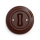 Reblig - Retro intermediate (4-way) switch with frame No. 7, brown