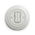 Reblig - Retro multi-gang switch with Frame No. 5, ceramic white