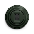 Reblig - Retro network outlet with green frame