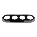 Reblig - Retro Porcelain 4-Gang Frame, Black
