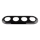 Reblig - Retro Porcelain 4-Gang Frame, Black